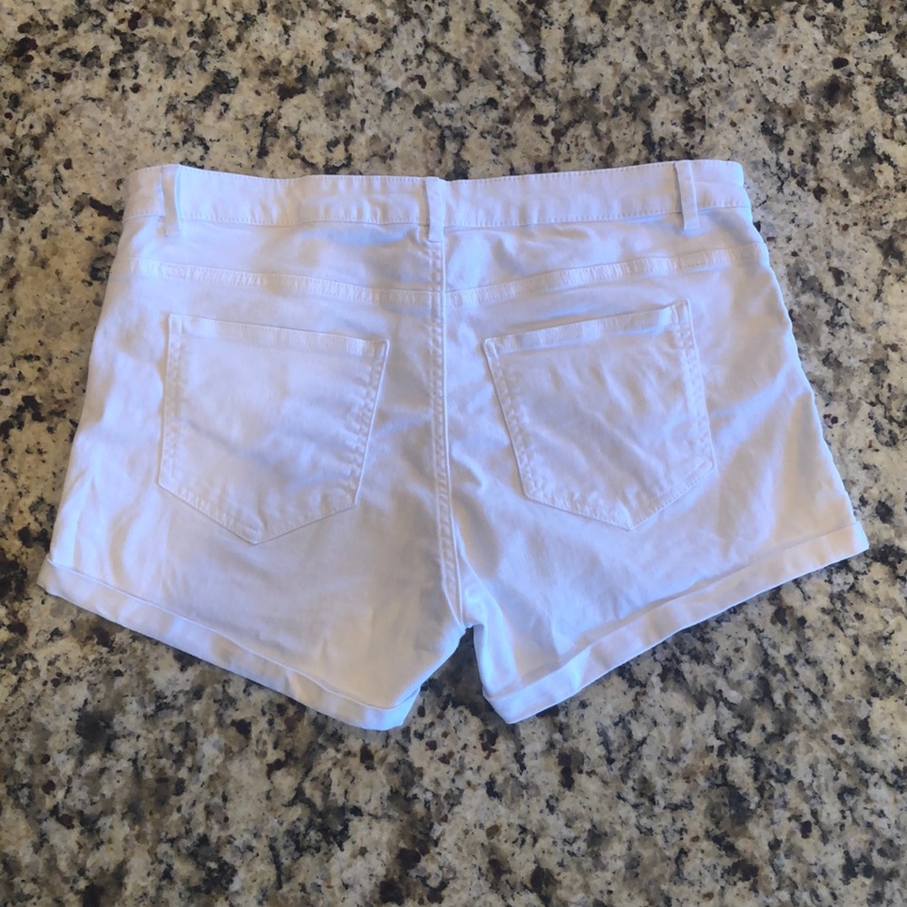 White denim shorts!